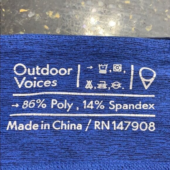 Outdoor Voices 7/8 Tri-Tone Leggings - Picture 4 of 4